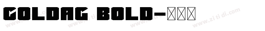 coldag bold字体转换